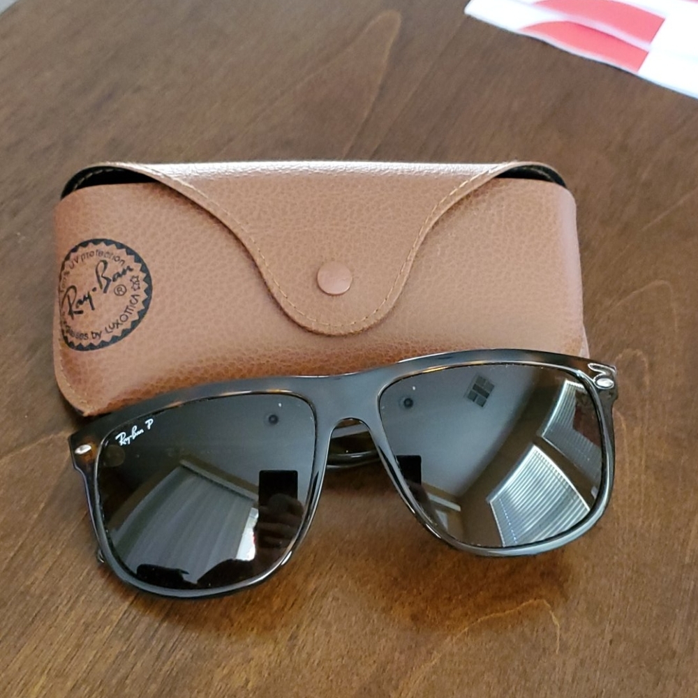Ray Ban polarized "boyfriend" sunglasses